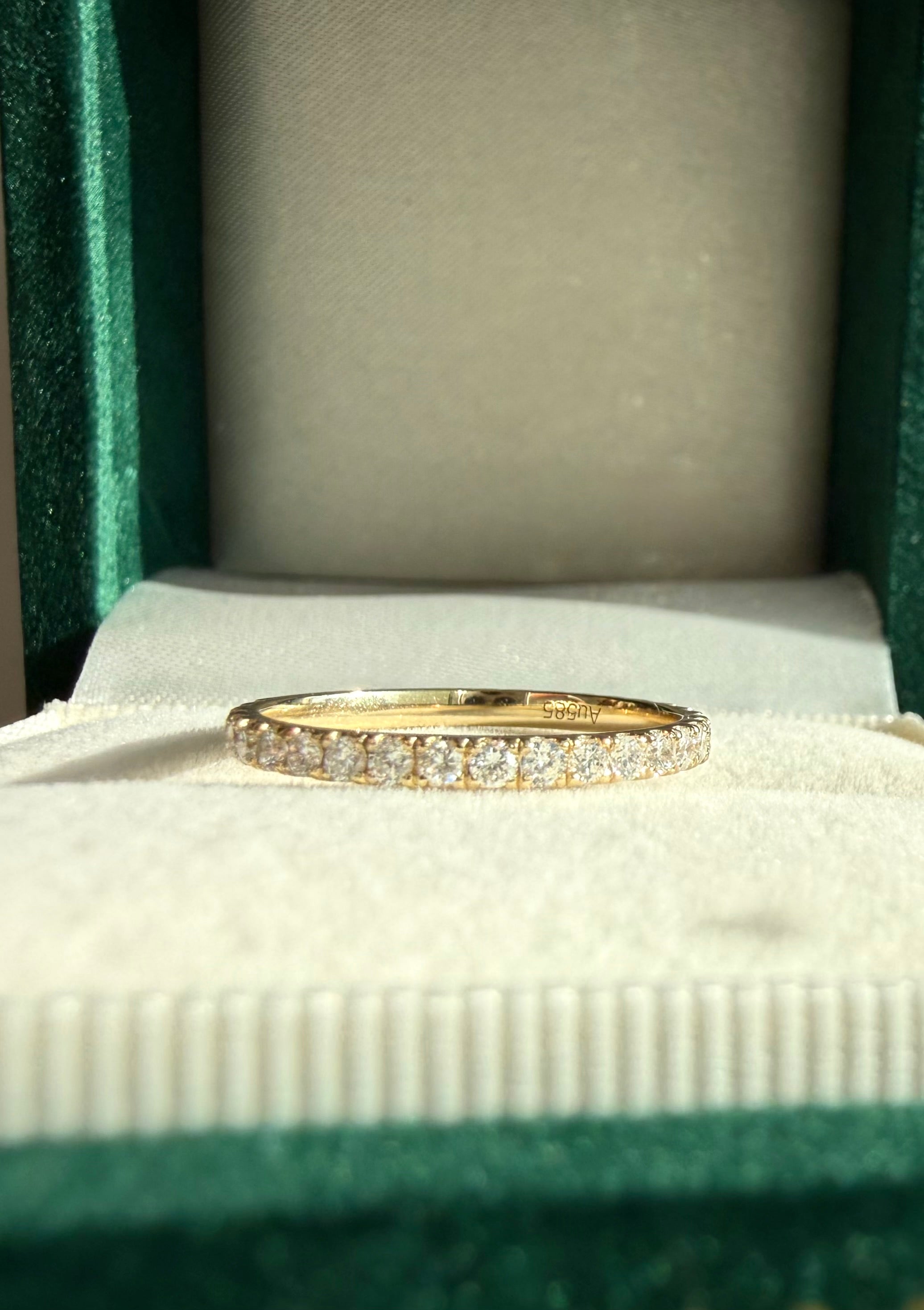 Luna - Pavé Wedding Band